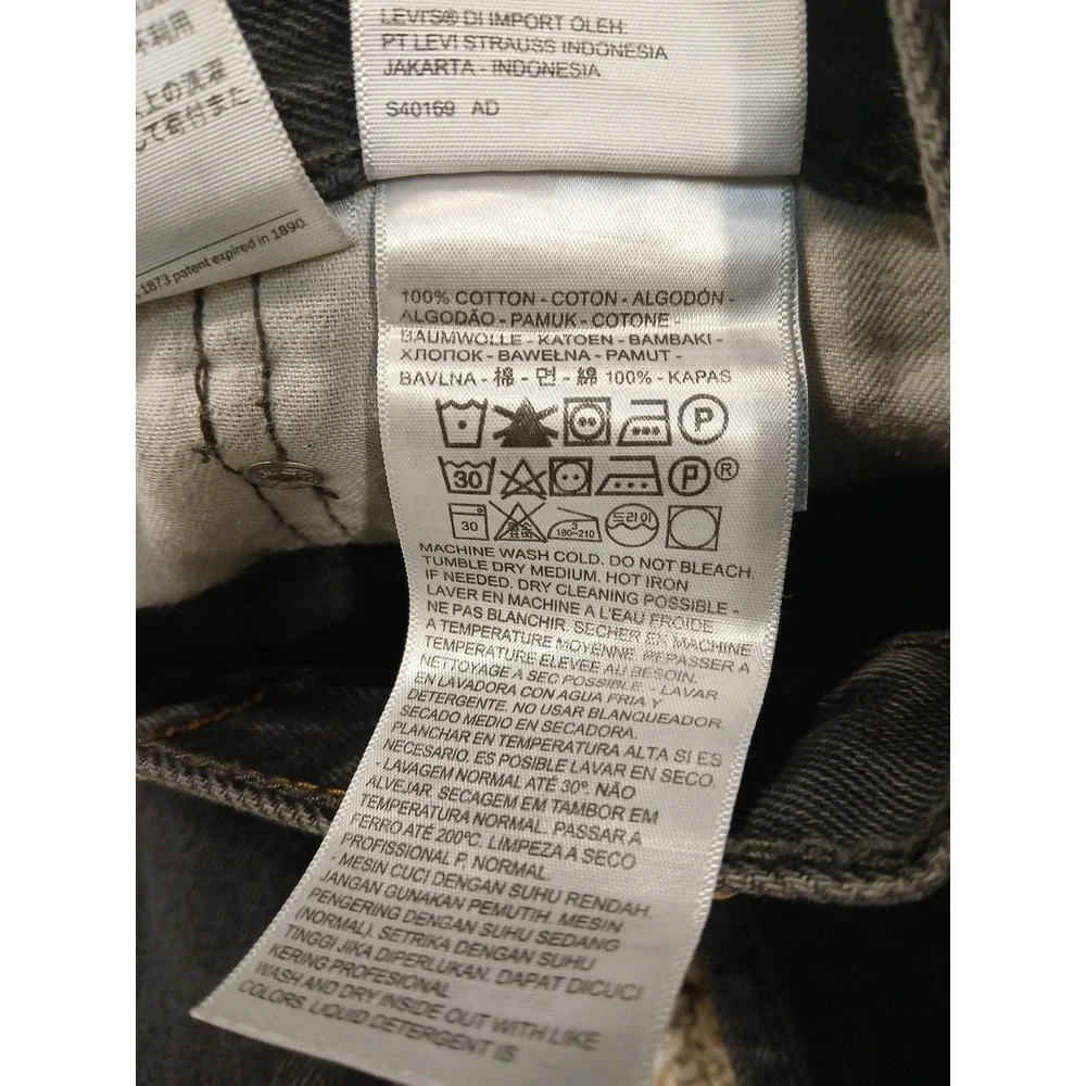 LEVI'S BLACK RED TAB 550 RLAXED FIT 34x32 Fits (34×30 100% COTTON MENS JEANS!!